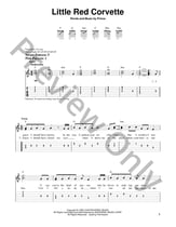 Little Red Corvette Guitar and Fretted sheet music cover